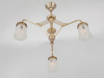 PRAGUE 3/I - Handmade brass chandelier by Patinas Lighting - view 3